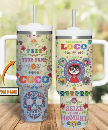 Coco Movies Custom Stanley Quencher 40Oz Stainless Steel Tumbler