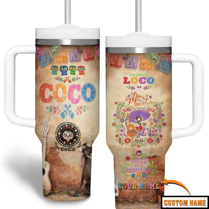 Coco Movies Custom Stanley Quencher 40Oz Stainless Steel Tumbler