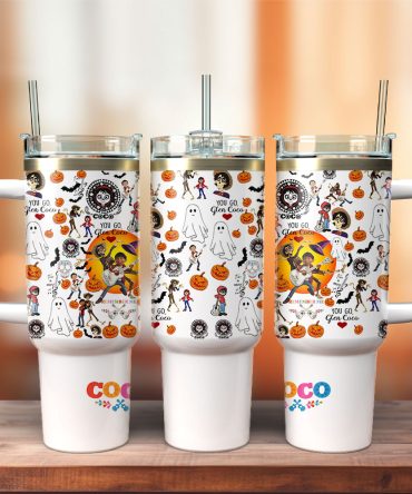 Coco Movies Custom Stanley Quencher 40Oz Stainless Steel Tumbler With Handle