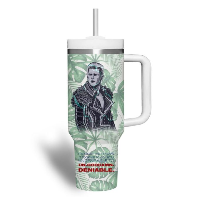 Cody Rhodes Sport Custom Stanley Quencher 40Oz Stainless Steel Tumbler - Image 4