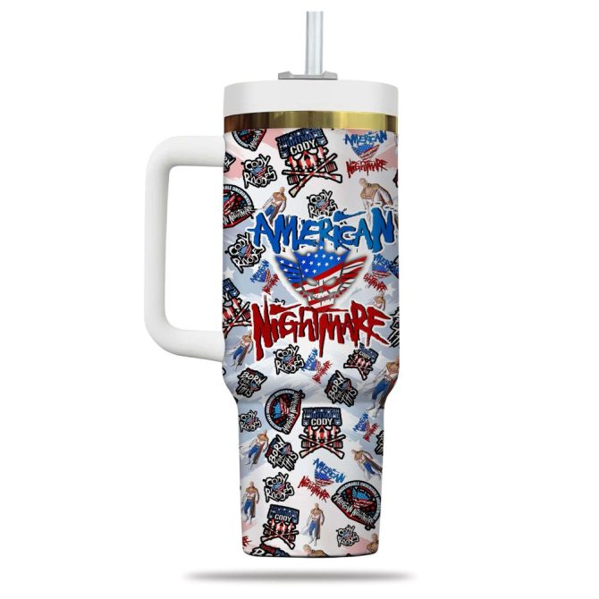 Cody Rhodes Sport Custom Stanley Quencher 40Oz Stainless Steel Tumbler - Image 2