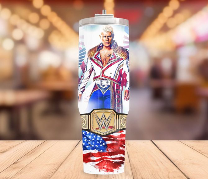 Cody Rhodes Sport Custom Stanley Quencher 40Oz Stainless Steel Tumbler - Image 3