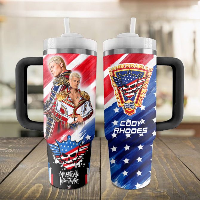 Cody Rhodes Sport Custom Stanley Quencher 40Oz Stainless Steel Tumbler