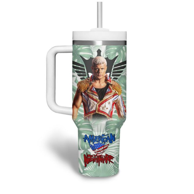 Cody Rhodes Sport Custom Stanley Quencher 40Oz Stainless Steel Tumbler - Image 3