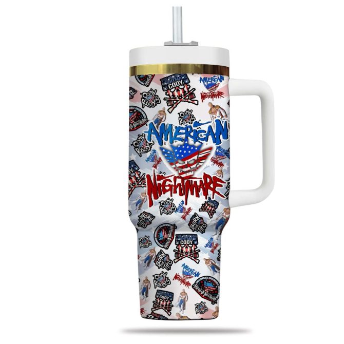 Cody Rhodes Sport Custom Stanley Quencher 40Oz Stainless Steel Tumbler - Image 3