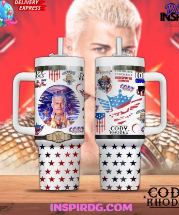 Cody Rhodes Wwe Custom Stanley Quencher 40Oz Stainless Steel Tumbler