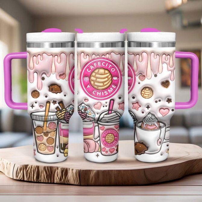 Coffee Custom Stanley Quencher 40Oz Stainless Steel Tumbler With Handle - Image 2