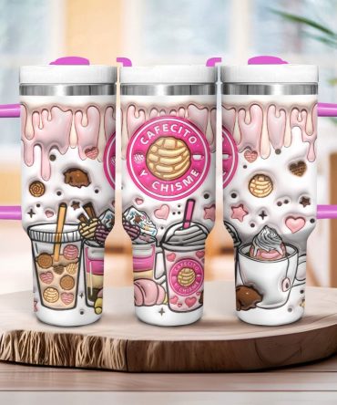 Coffee Custom Stanley Quencher 40Oz Stainless Steel Tumbler With Handle