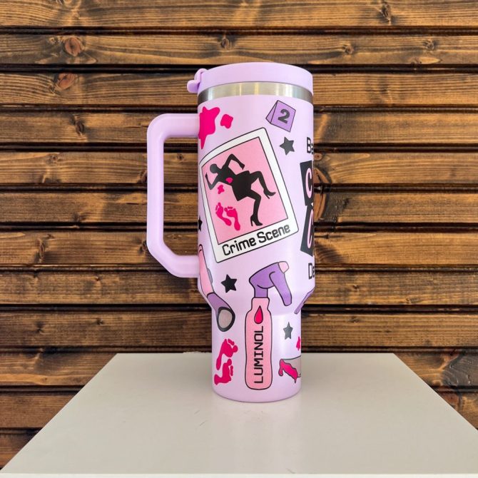 Cold Case Detective Tv Series Custom Stanley Quencher 40Oz Stainless Steel Tumbler - Image 4