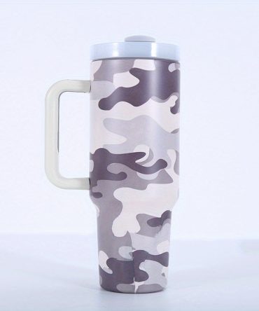 Color Gradient Custom Stanley Quencher 40Oz Stainless Steel Tumbler With Handle