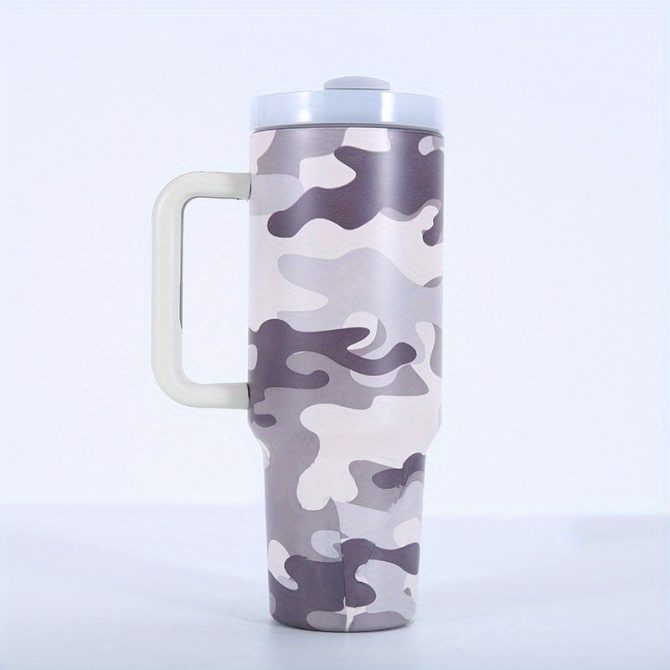 Color Gradient Custom Stanley Quencher 40Oz Stainless Steel Tumbler With Handle