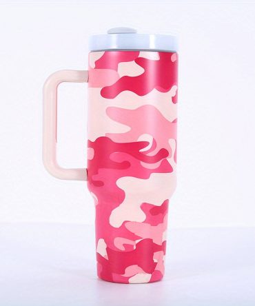 Color Gradient Custom Stanley Quencher 40Oz Stainless Steel Tumbler With Handle