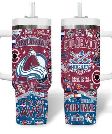 Colorado Avalanche Nhl Custom Stanley Quencher 40Oz Stainless Steel Tumbler