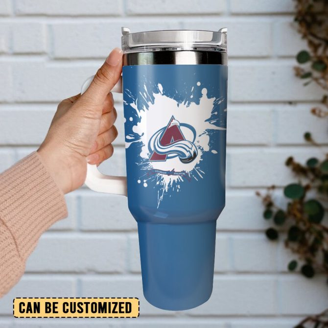 Colorado Avalanche Nhl Custom Stanley Quencher 40Oz Stainless Steel Tumbler With Handle - Image 3