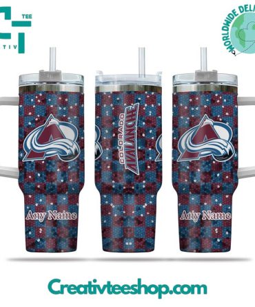 Colorado Avalanche Nhl Custom Stanley Quencher 40Oz Stainless Steel Tumbler With Handle