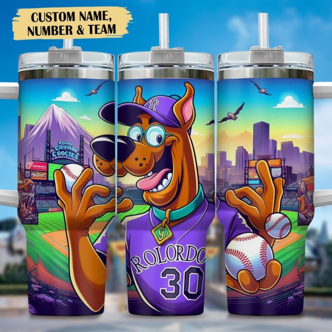 Colorado Rockies Mlb Custom Stanley Quencher 40Oz Stainless Steel Tumbler With Handle