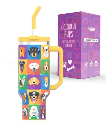 Colorful Dog Custom Stanley Quencher 40Oz Stainless Steel Tumbler