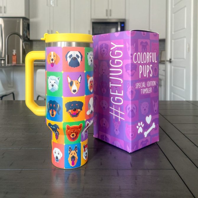 Colorful Dog Custom Stanley Quencher 40Oz Stainless Steel Tumbler - Image 2