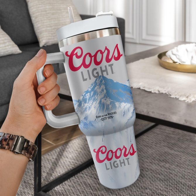 Coors Light Drinks Custom Stanley Quencher 40Oz Stainless Steel Tumbler - Image 3