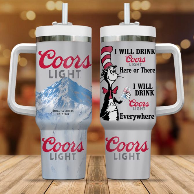 Coors Light Drinks Custom Stanley Quencher 40Oz Stainless Steel Tumbler - Image 6