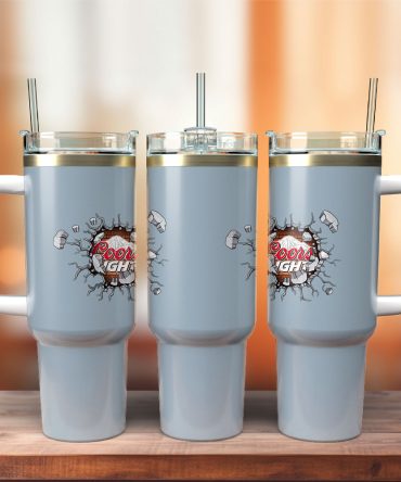 Coors Light Drinks Custom Stanley Quencher 40Oz Stainless Steel Tumbler With Handle
