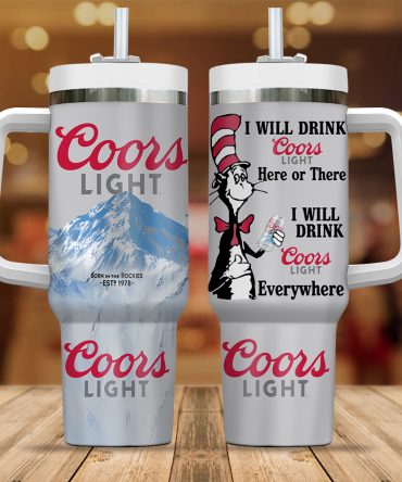 Coors Light Drinks Custom Stanley Quencher 40Oz Stainless Steel Tumbler
