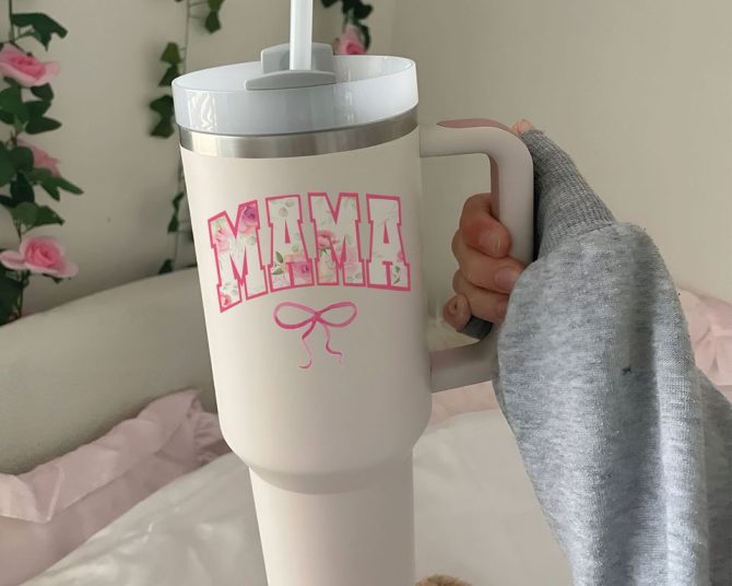 Coquette Mama Era Custom Stanley Quencher 40Oz Stainless Steel Tumbler