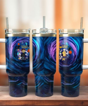 Coraline Cartoon Custom Stanley Quencher 40Oz Stainless Steel Tumbler With Handle