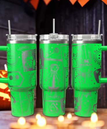 Coraline Cartoon Custom Stanley Quencher 40Oz Stainless Steel Tumbler With Handle