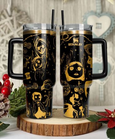 Coraline Cartoon Custom Stanley Quencher 40Oz Stainless Steel Tumbler With Handle