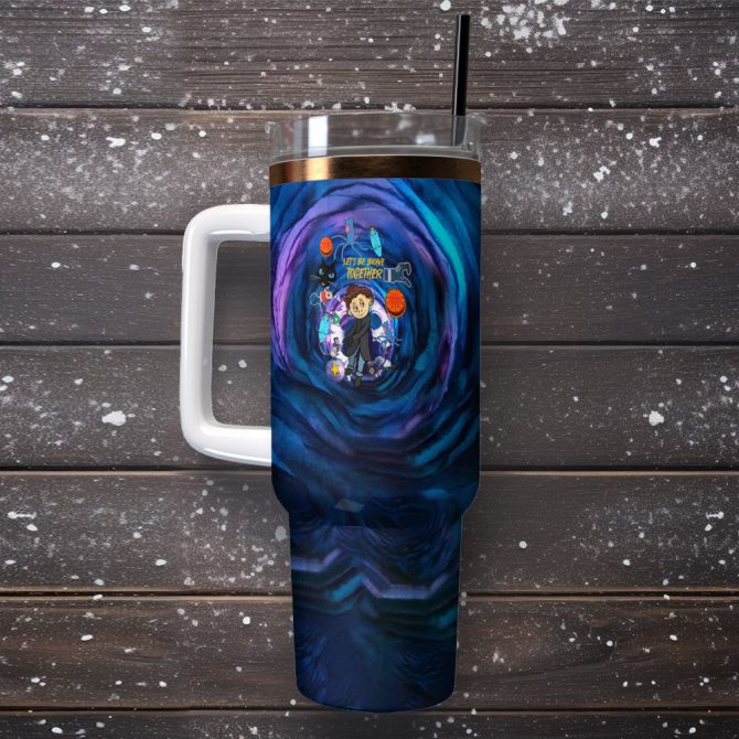Coraline Cartoon Custom Stanley Quencher 40Oz Stainless Steel Tumbler With Handle - Image 2