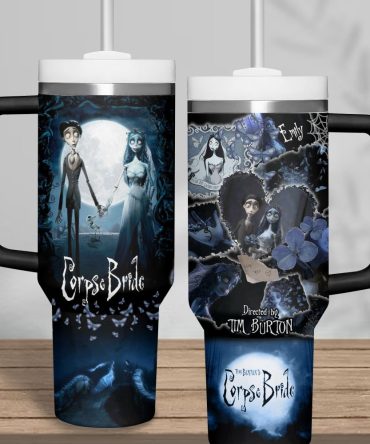 Corpse Bride Movies Custom Stanley Quencher 40Oz Stainless Steel Tumbler With Handle