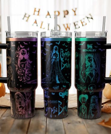 Corpse Bride Movies Custom Stanley Quencher 40Oz Stainless Steel Tumbler With Handle