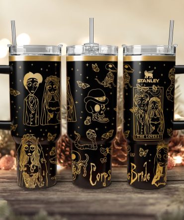 Corpse Bride Movies Custom Stanley Quencher 40Oz Stainless Steel Tumbler With Handle