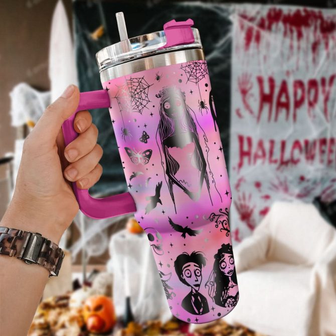 Corpse Bride Movies Custom Stanley Quencher 40Oz Stainless Steel Tumbler With Handle