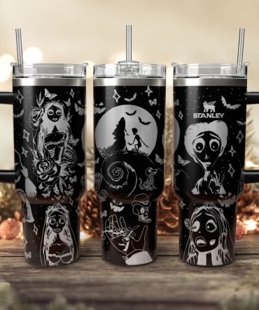 Corpse Bride Movies Custom Stanley Quencher 40Oz Stainless Steel Tumbler With Handle