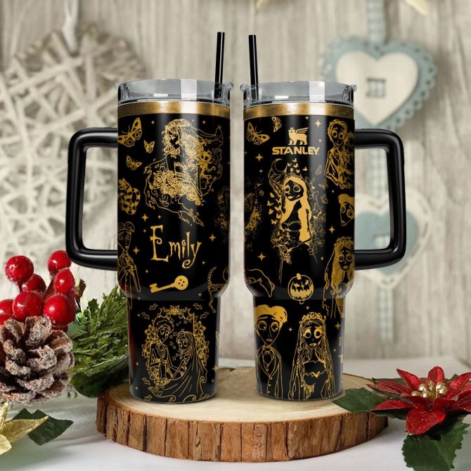Corpse Bride Movies Custom Stanley Quencher 40Oz Stainless Steel Tumbler With Handle