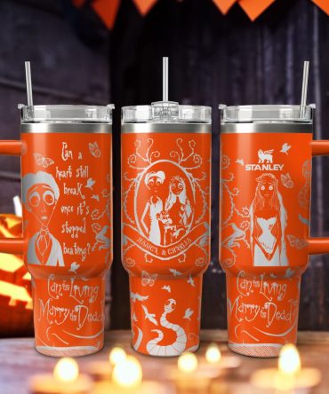 Corpse Bride Movies Custom Stanley Quencher 40Oz Stainless Steel Tumbler With Handle