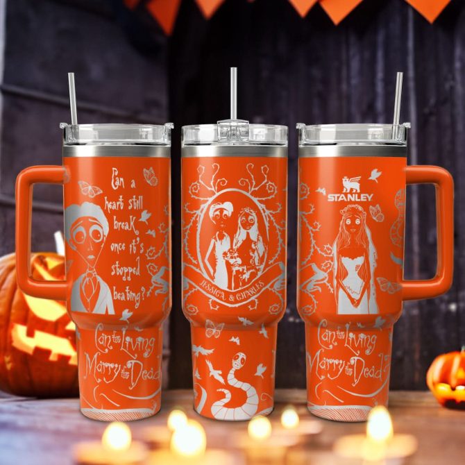 Corpse Bride Movies Custom Stanley Quencher 40Oz Stainless Steel Tumbler With Handle