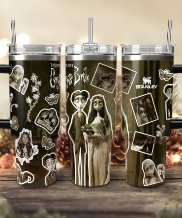 Corpse Bride Movies Custom Stanley Quencher 40Oz Stainless Steel Tumbler With Handle