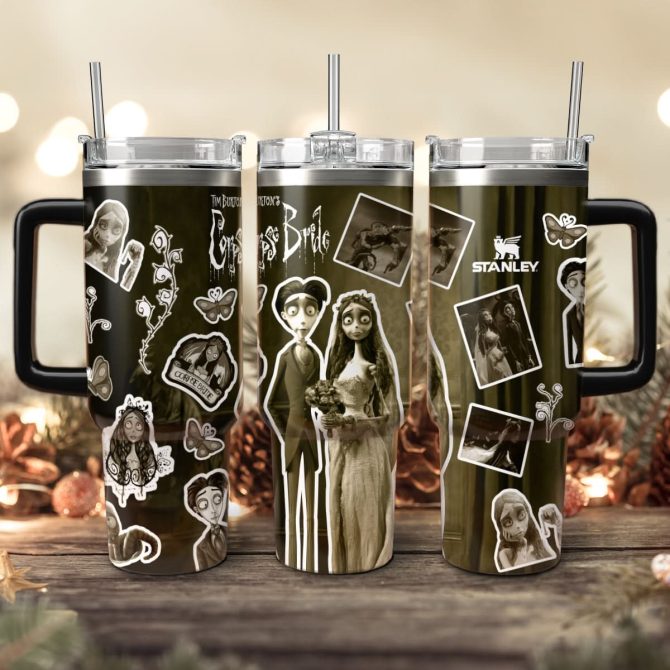 Corpse Bride Movies Custom Stanley Quencher 40Oz Stainless Steel Tumbler With Handle