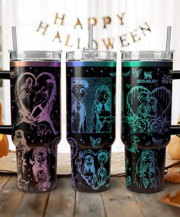Corpse Bride Movies Custom Stanley Quencher 40Oz Stainless Steel Tumbler With Handle