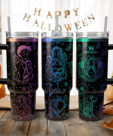 Corpse Bride Movies Custom Stanley Quencher 40Oz Stainless Steel Tumbler With Handle