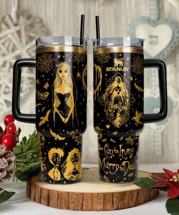 Corpse Bride Movies Custom Stanley Quencher 40Oz Stainless Steel Tumbler With Handle