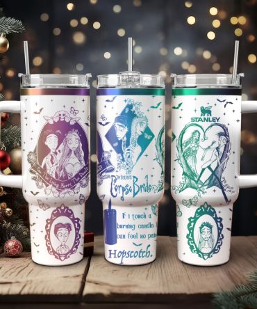 Corpse Bride Movies Custom Stanley Quencher 40Oz Stainless Steel Tumbler With Handle