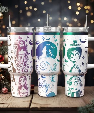Corpse Bride Movies Custom Stanley Quencher 40Oz Stainless Steel Tumbler With Handle