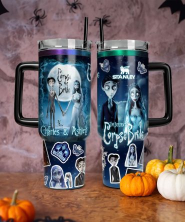 Corpse Bride Movies Custom Stanley Quencher 40Oz Stainless Steel Tumbler With Handle