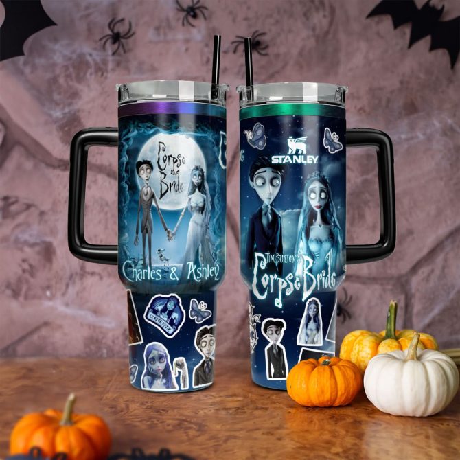 Corpse Bride Movies Custom Stanley Quencher 40Oz Stainless Steel Tumbler With Handle