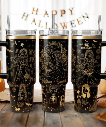 Corpse Bride Movies Custom Stanley Quencher 40Oz Stainless Steel Tumbler With Handle