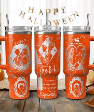 Corpse Bride Movies Custom Stanley Quencher 40Oz Stainless Steel Tumbler With Handle